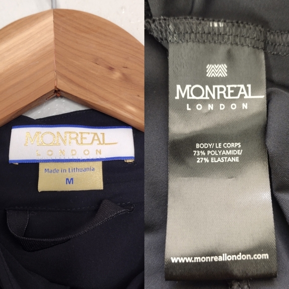 Monreal London Women's Black Full Zipper Active Athletic Long Sleeve Jacket Sz M - Picture 13 of 15